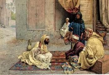 unknow artist Arab or Arabic people and life. Orientalism oil paintings 17